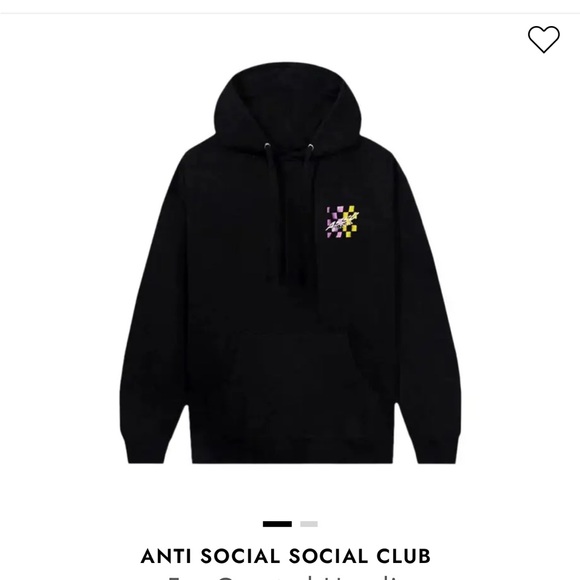 Anti Social Social Club Black For Granted Hoodie - Picture 1 of 7